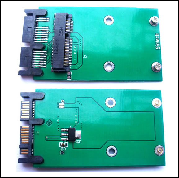 Sintech mSATA 5CM SSD to Micro SATA or USB Adapter Card USB 2.0 mSATA 